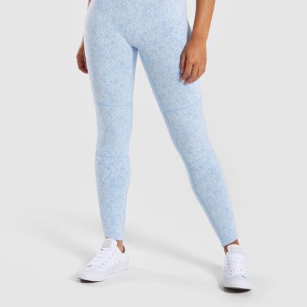 Gymshark Fleur Baby Blue Leggings